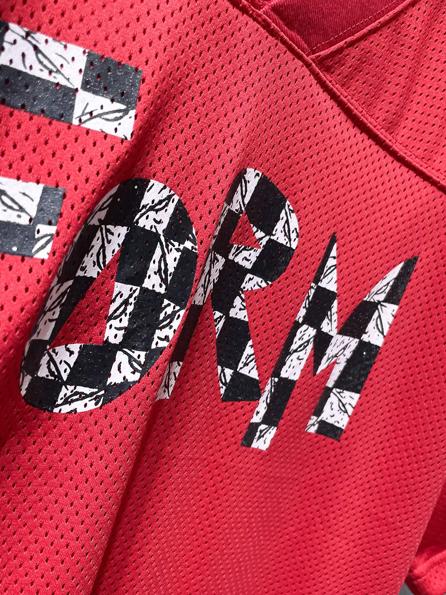 Green chrome hearts longsleave jersey red