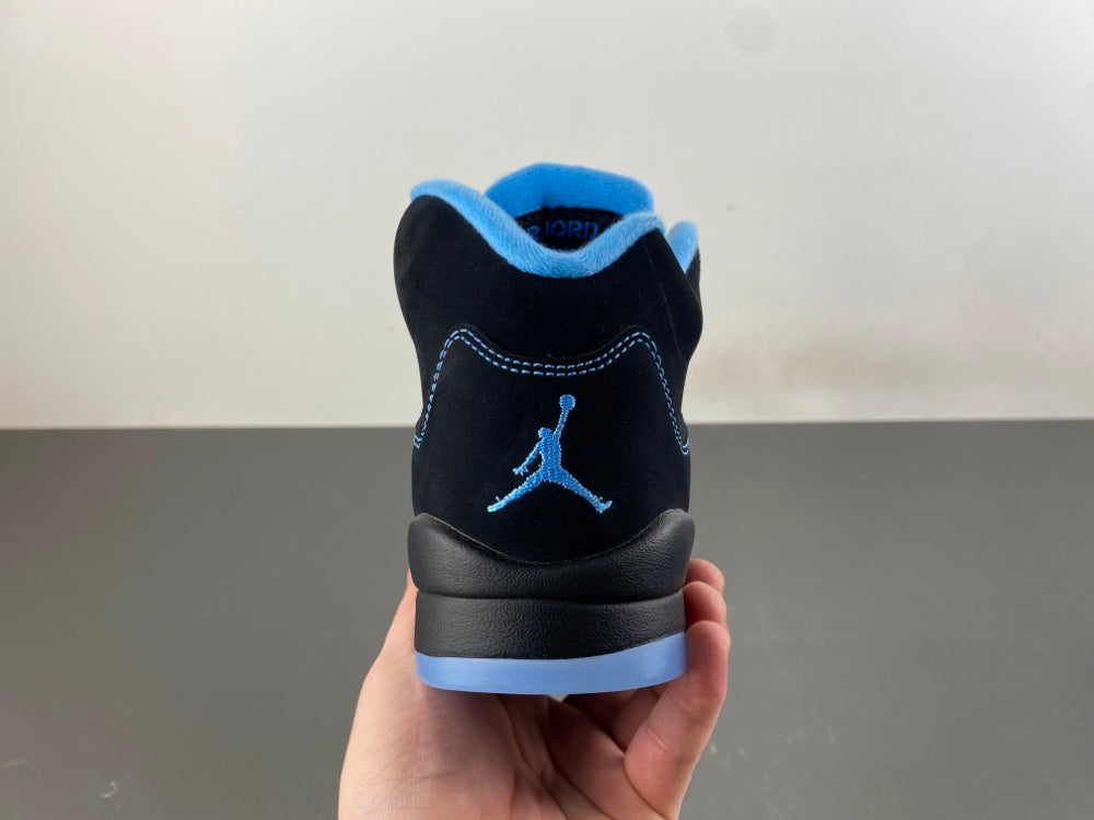 Jordan 5 black university blue