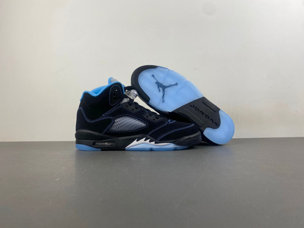 Jordan 5 black university blue