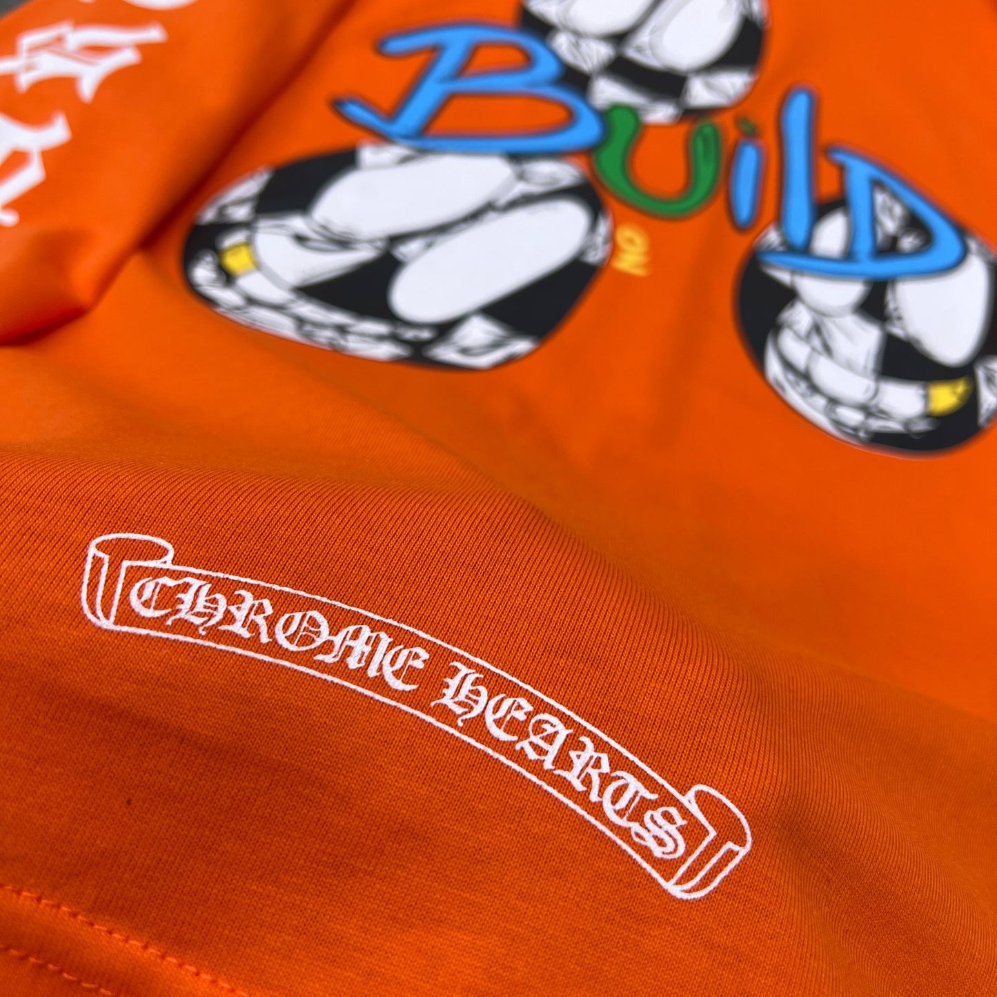 Orange chrome hearts longsleave