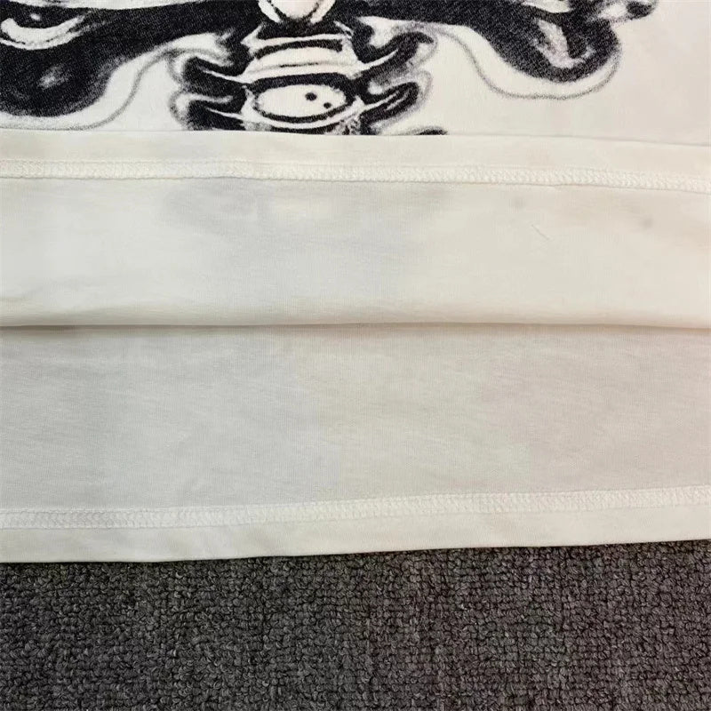 Hellstar Studios AirBrushed Bones White Longsleeve
