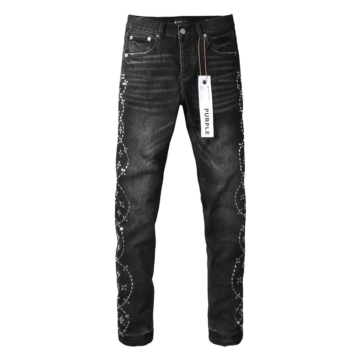 Purple brand Light Jean with stones
