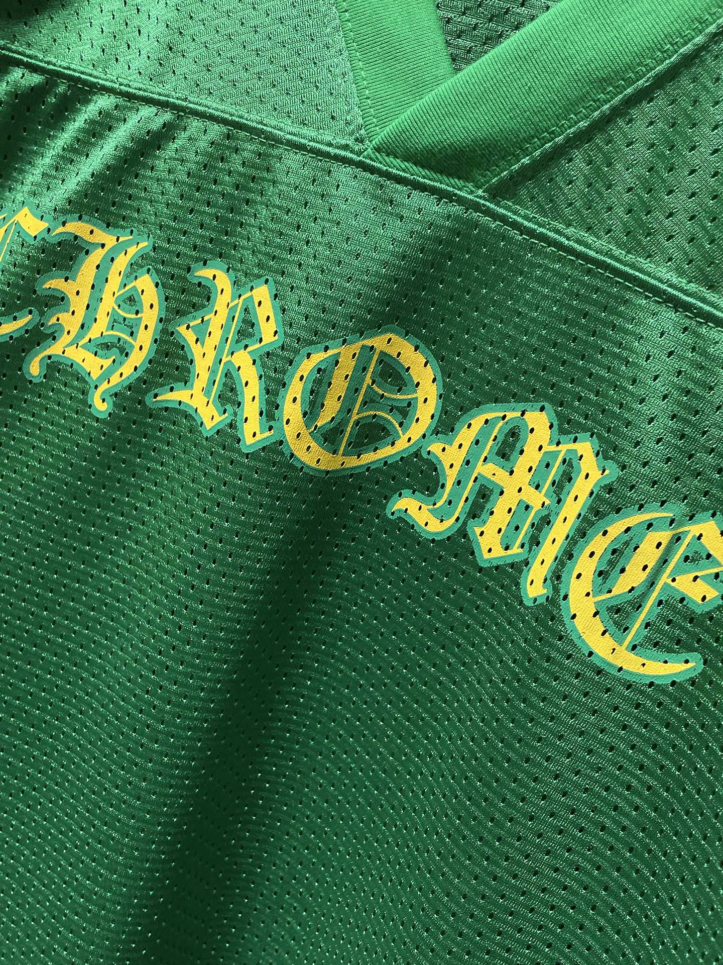 Green chrome hearts longsleave jersey green and yellow