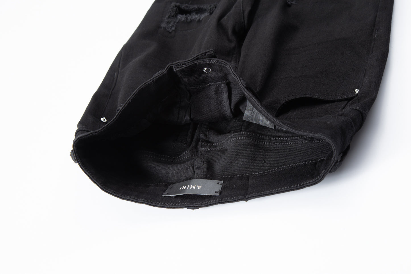 Amiri jeans black distressed