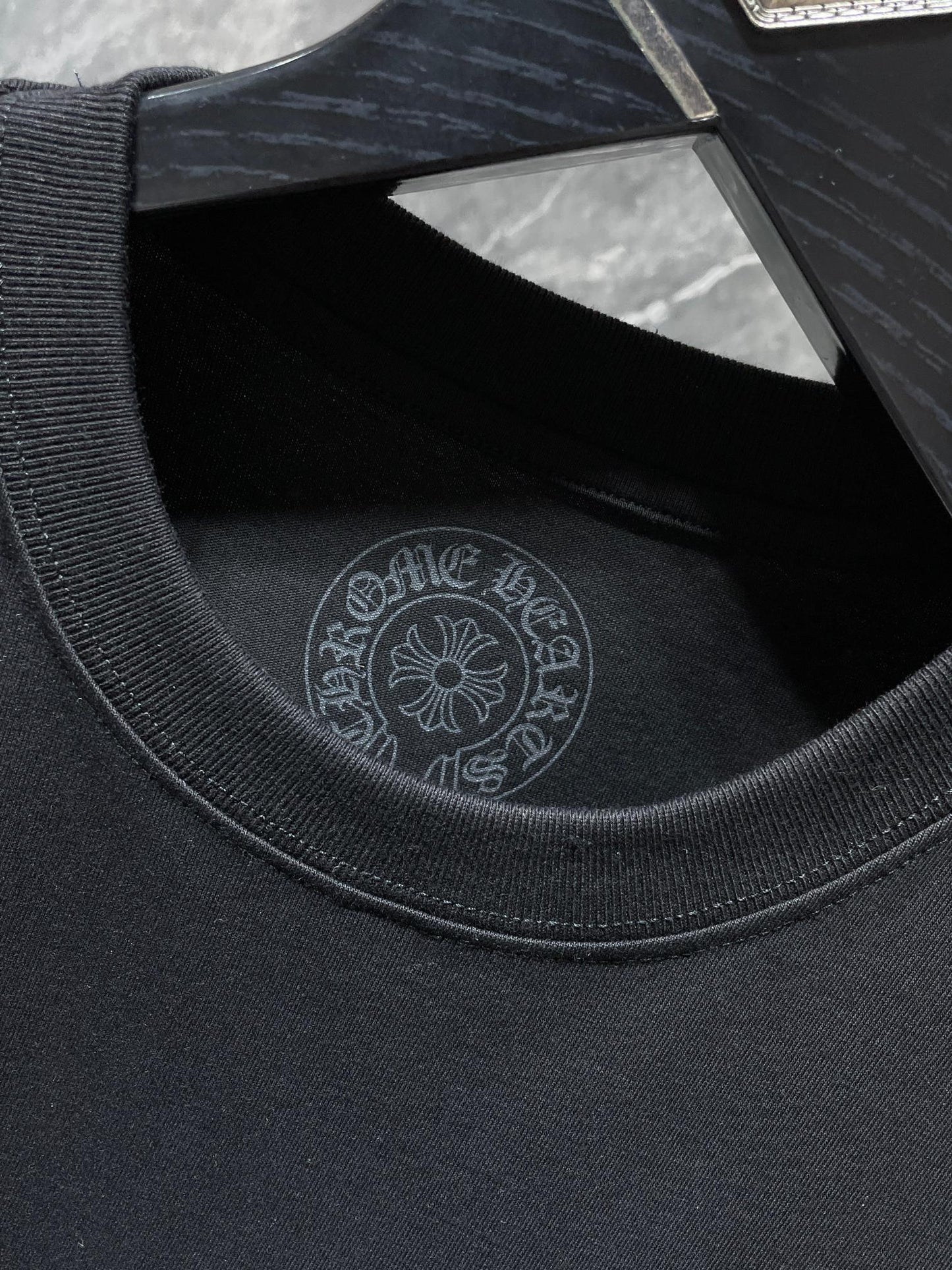 Chrome hearts tee with colorful crosses