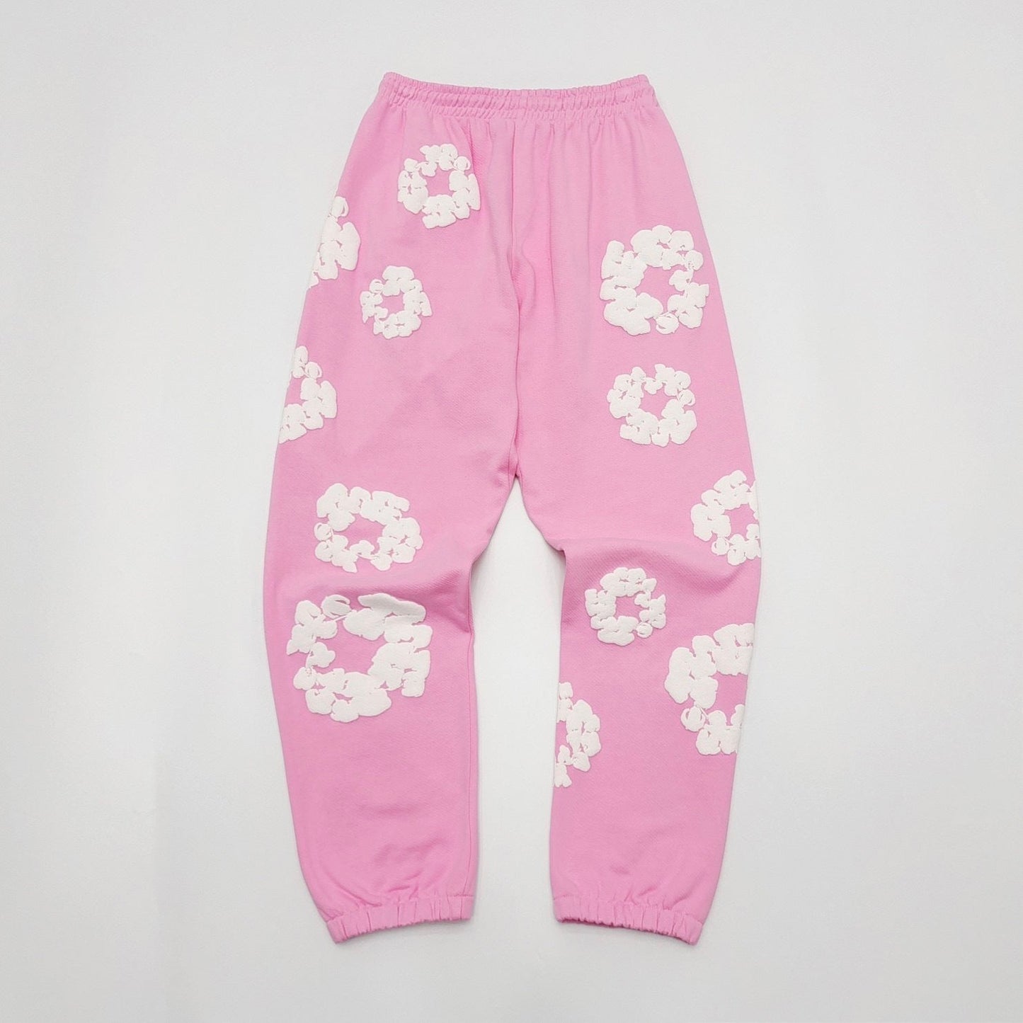 Pink denim tears sweatpants
