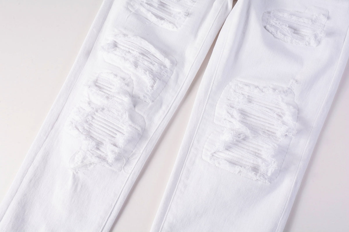 Amiri jeans all white