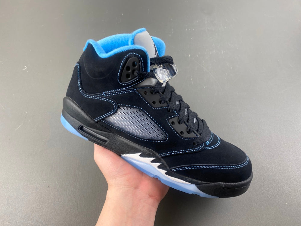 Jordan 5 black university blue