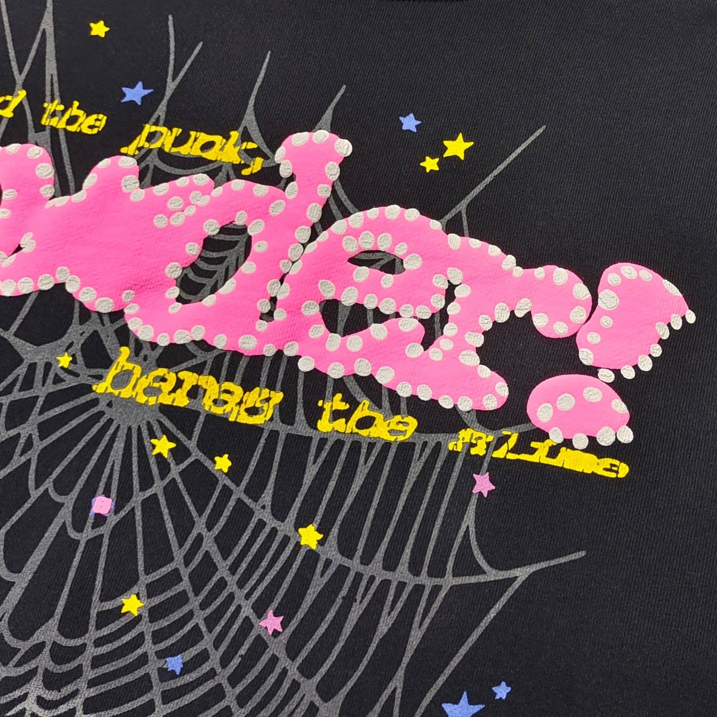 Sp5der P*NK V2 Hoodie Black