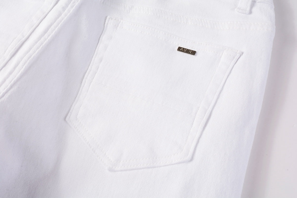 Amiri jeans all white