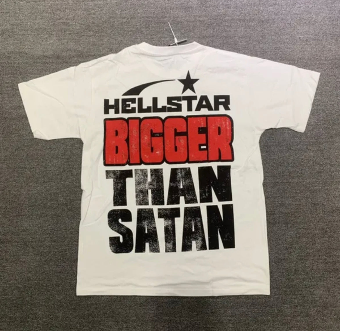 Hellstar bigger then satan graphic tee