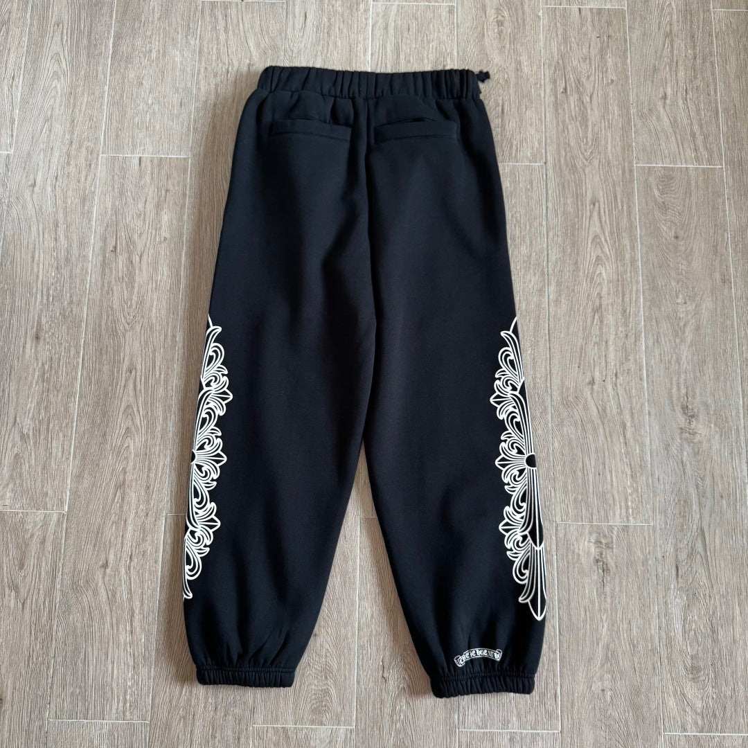 Black chrome hearts sweatpants