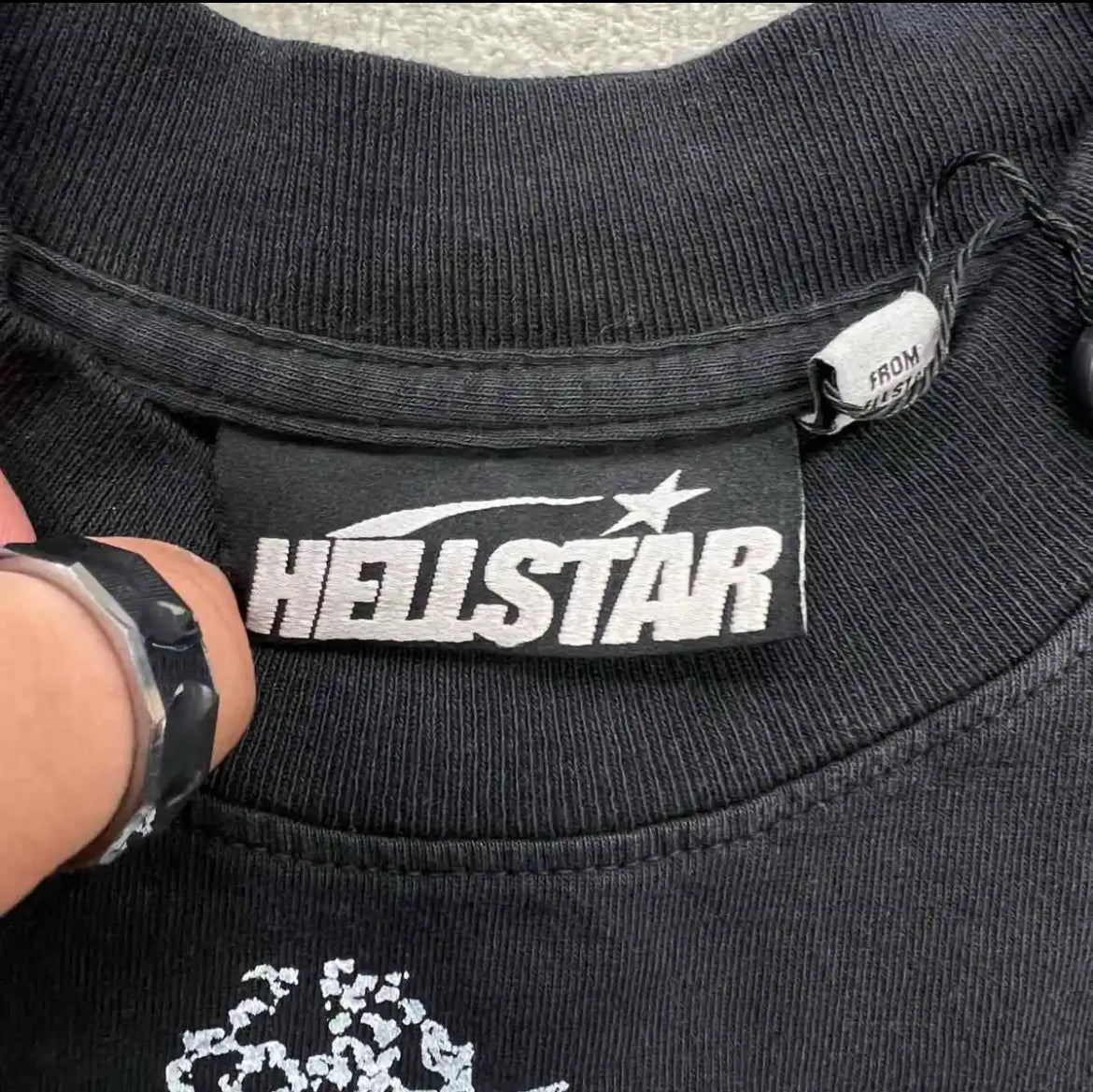 Hellstar QR Christ  T-Shirt Medium