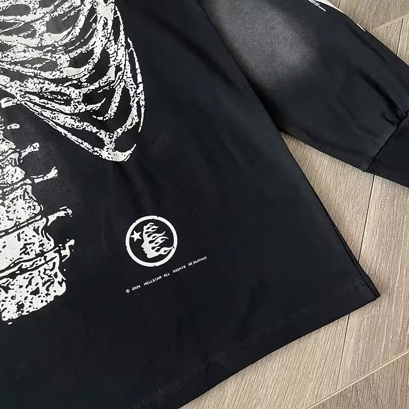 Hellstar skeleton long sleeve tee