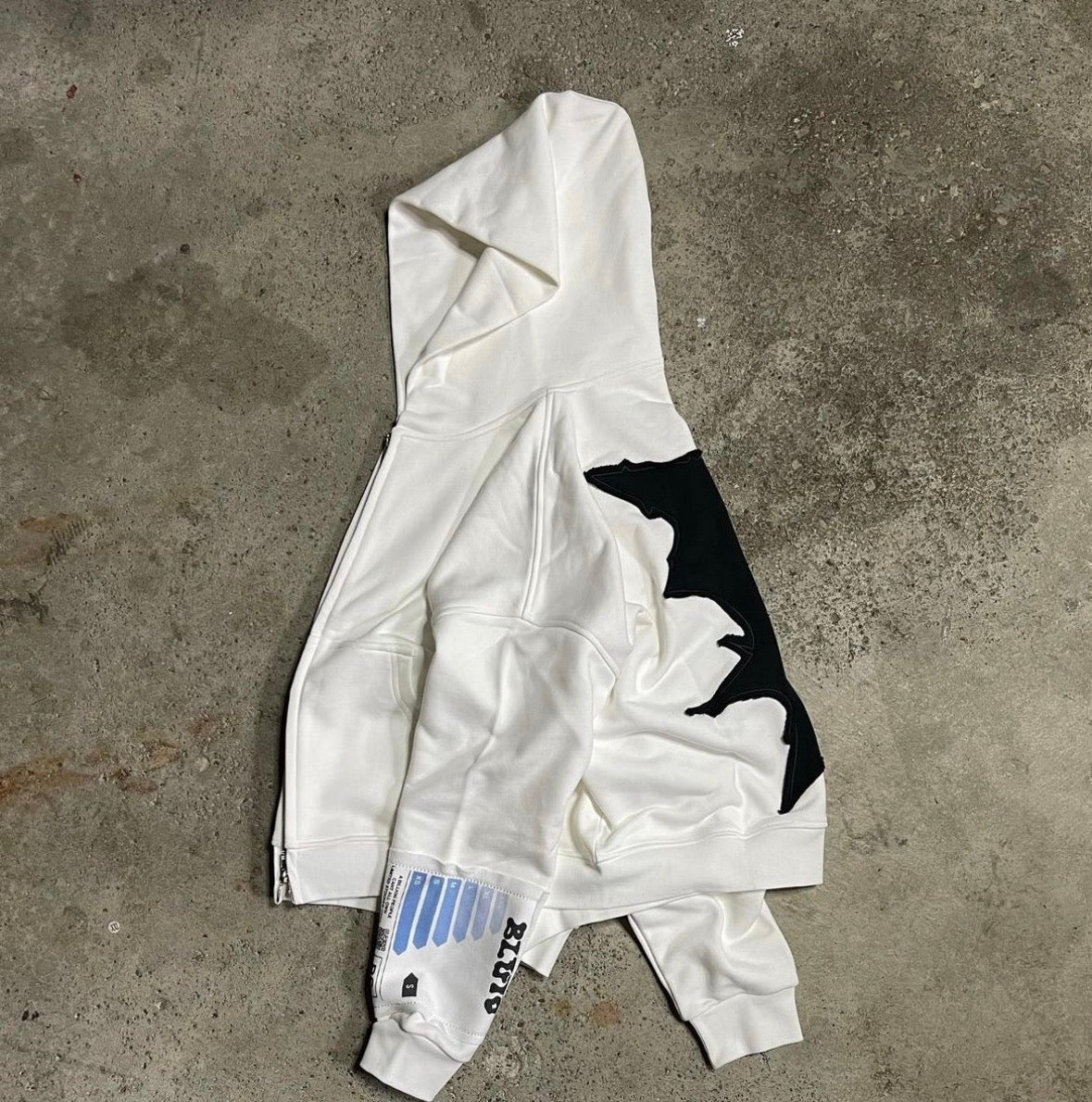 Billionaire Studios Bluto White Zip up Hoodie
