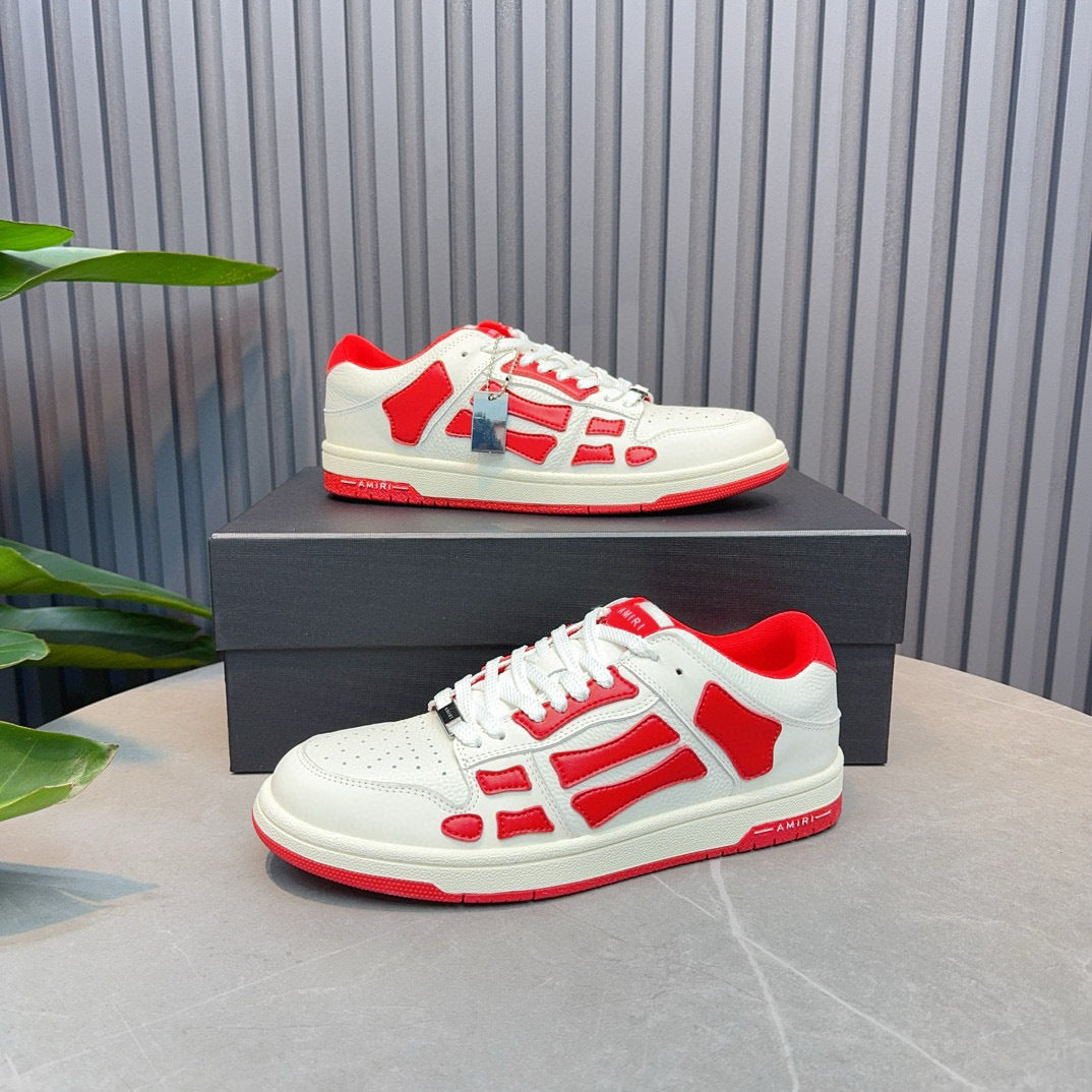 Amiri Skel Top Low 'red  white '