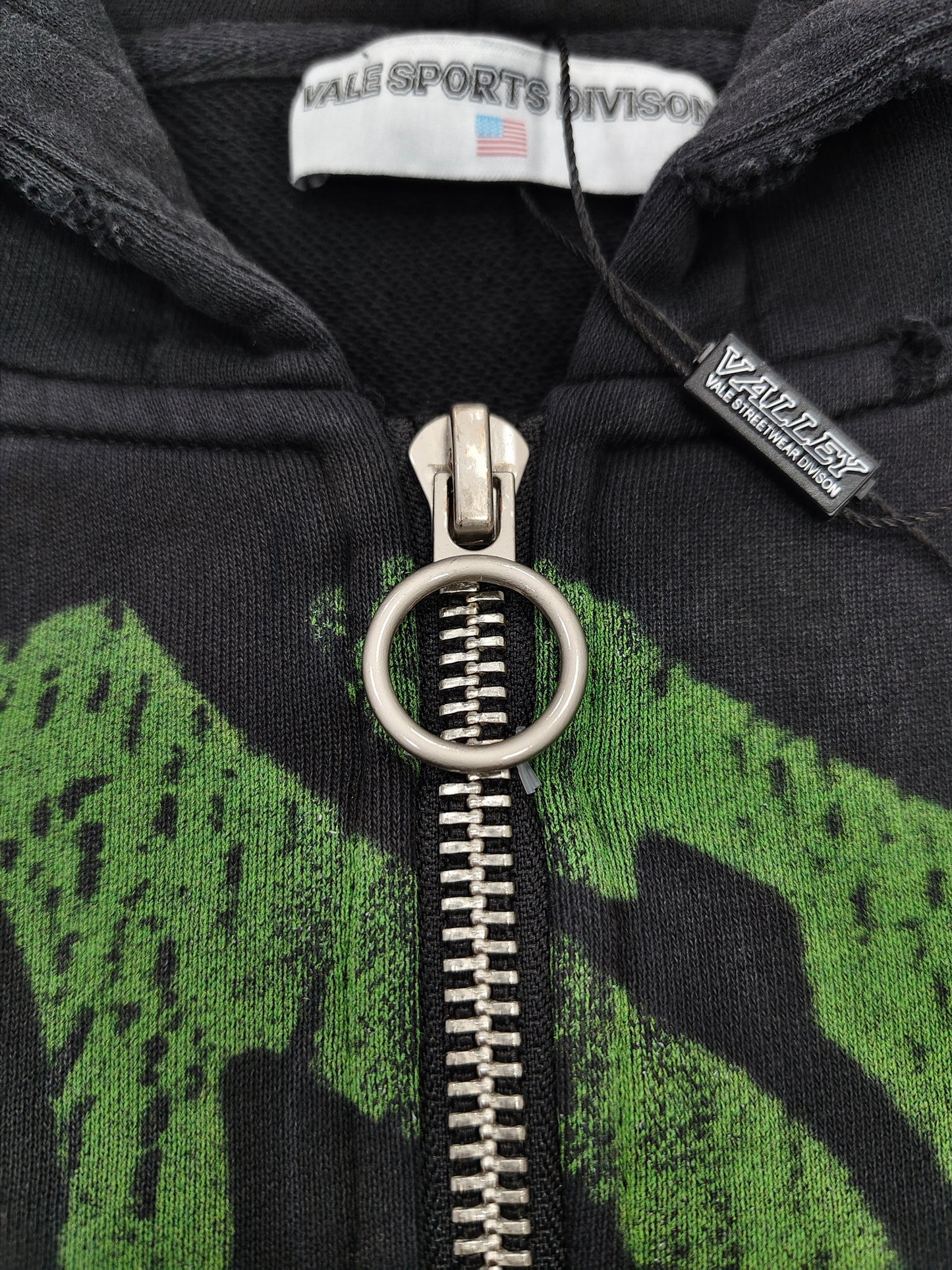 Vale Forever Nightmare Zip Up Hoodie 'Black/Green'