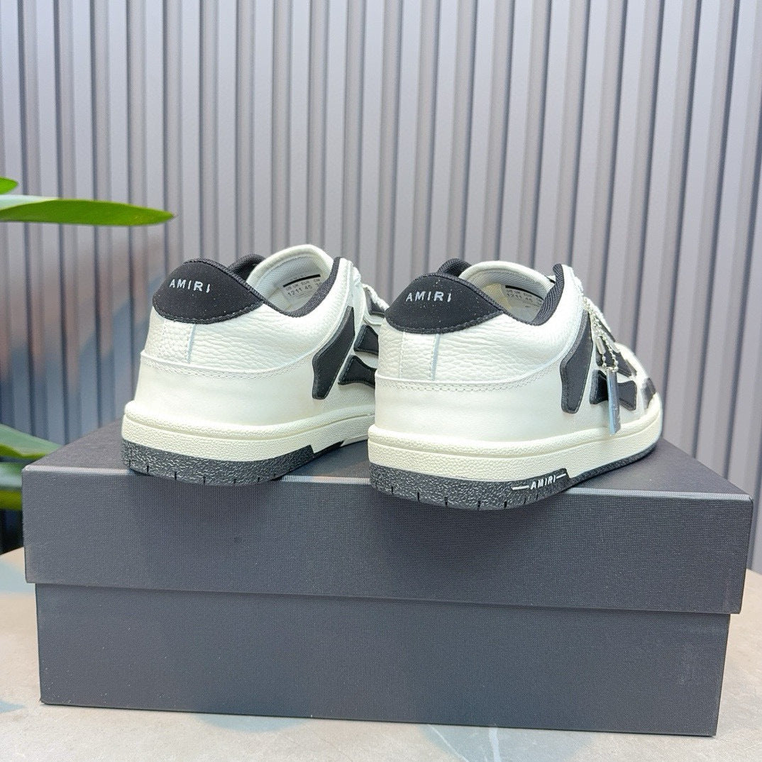 Amiri Skel Top Low 'White Black'