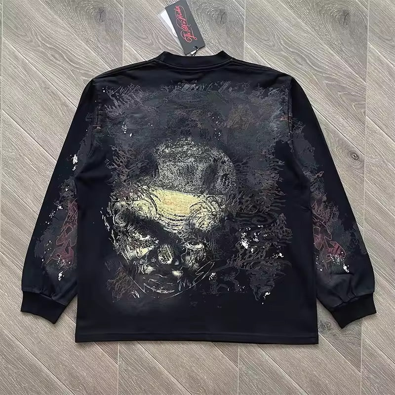 Hellstar black graffiti longsleave