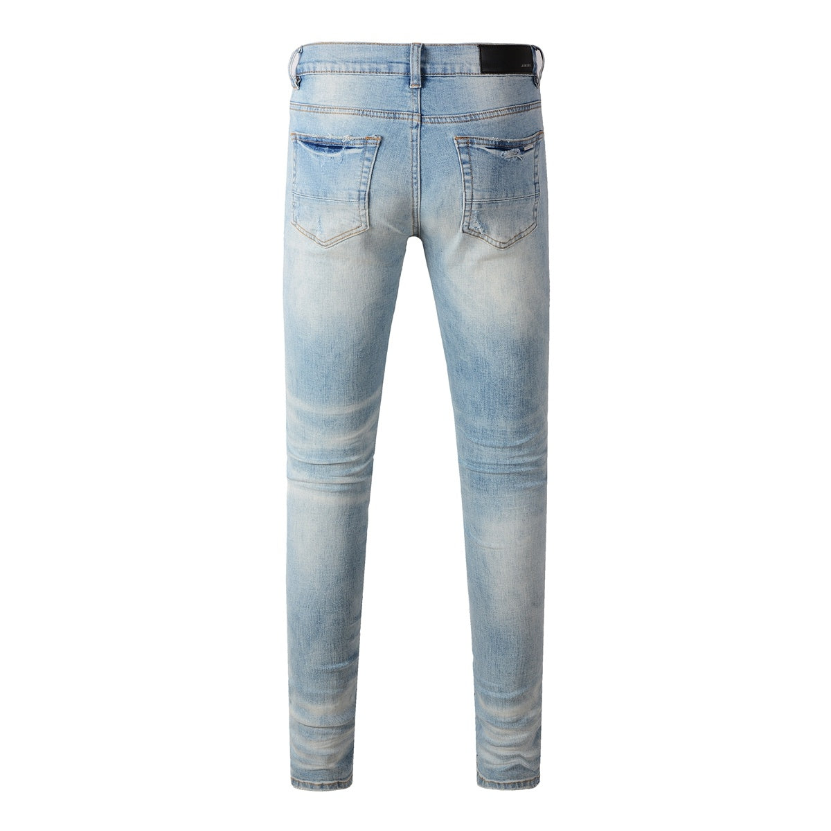 Amiri jeans light blue black amiri logo