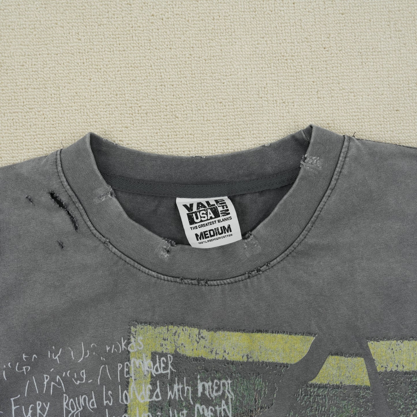 Vale Forever Faith Thrashed Tee 'Grey'
