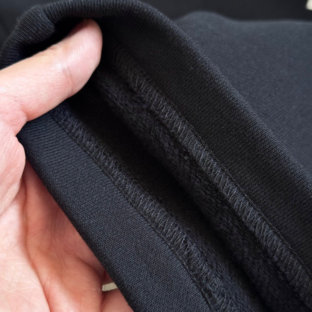 Black chrome hearts sweatpants flared