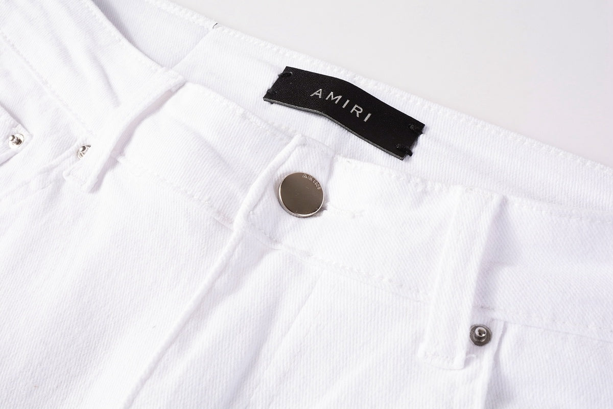 Amiri jeans all white