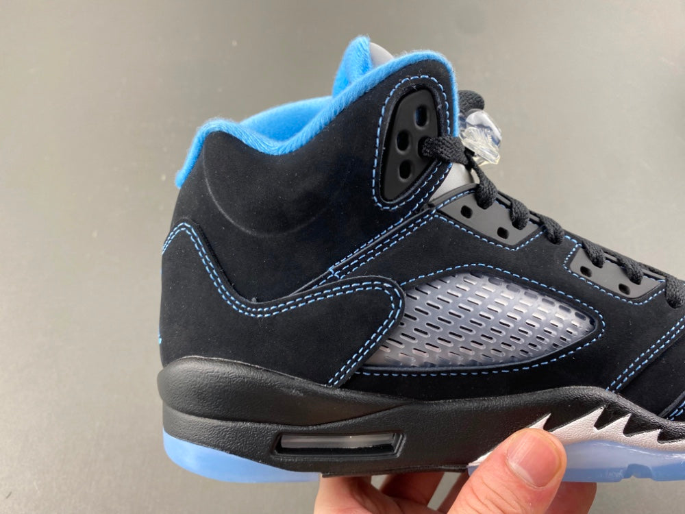 Jordan 5 black university blue