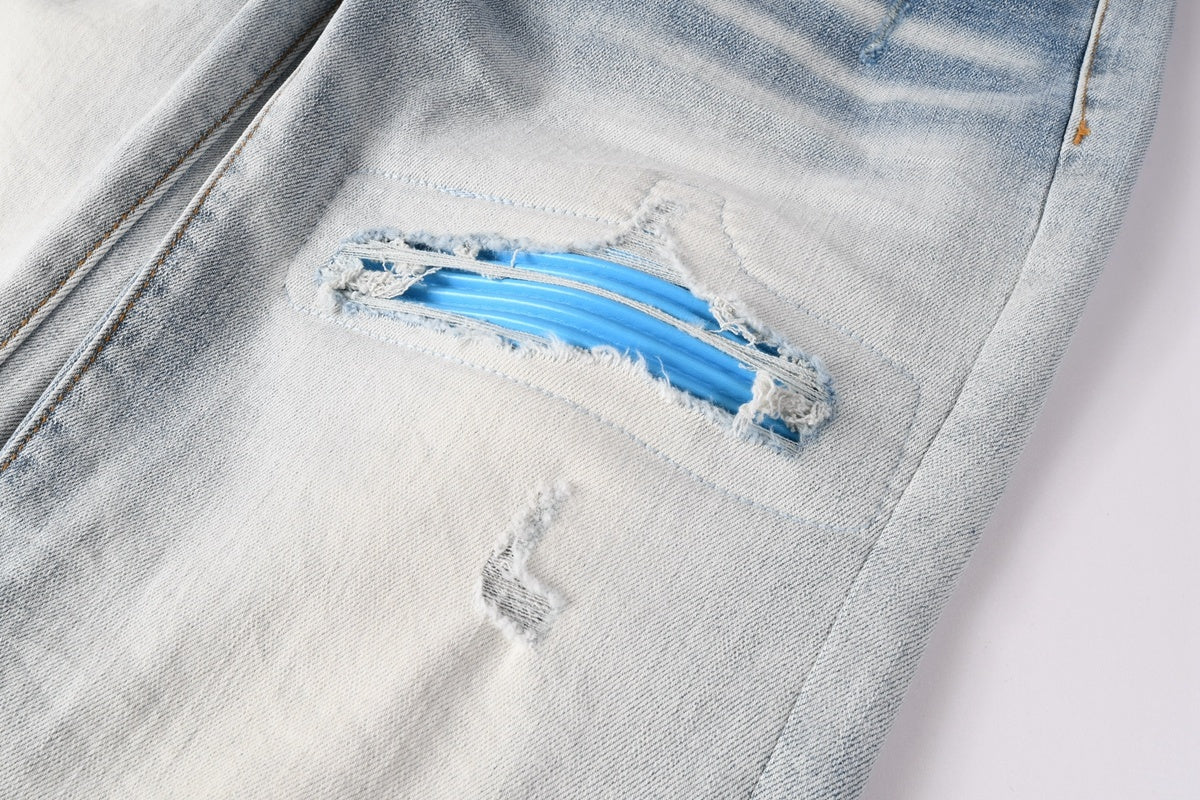 Amiri jeans light blue light blue knees