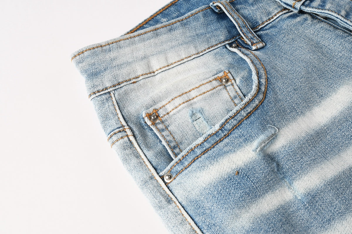 Amiri jeans light blue light blue knees