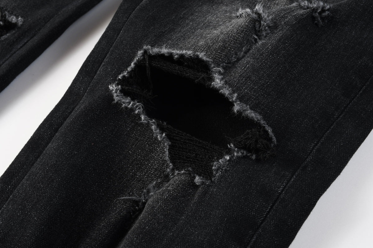 Amiri jeans black with acid wash