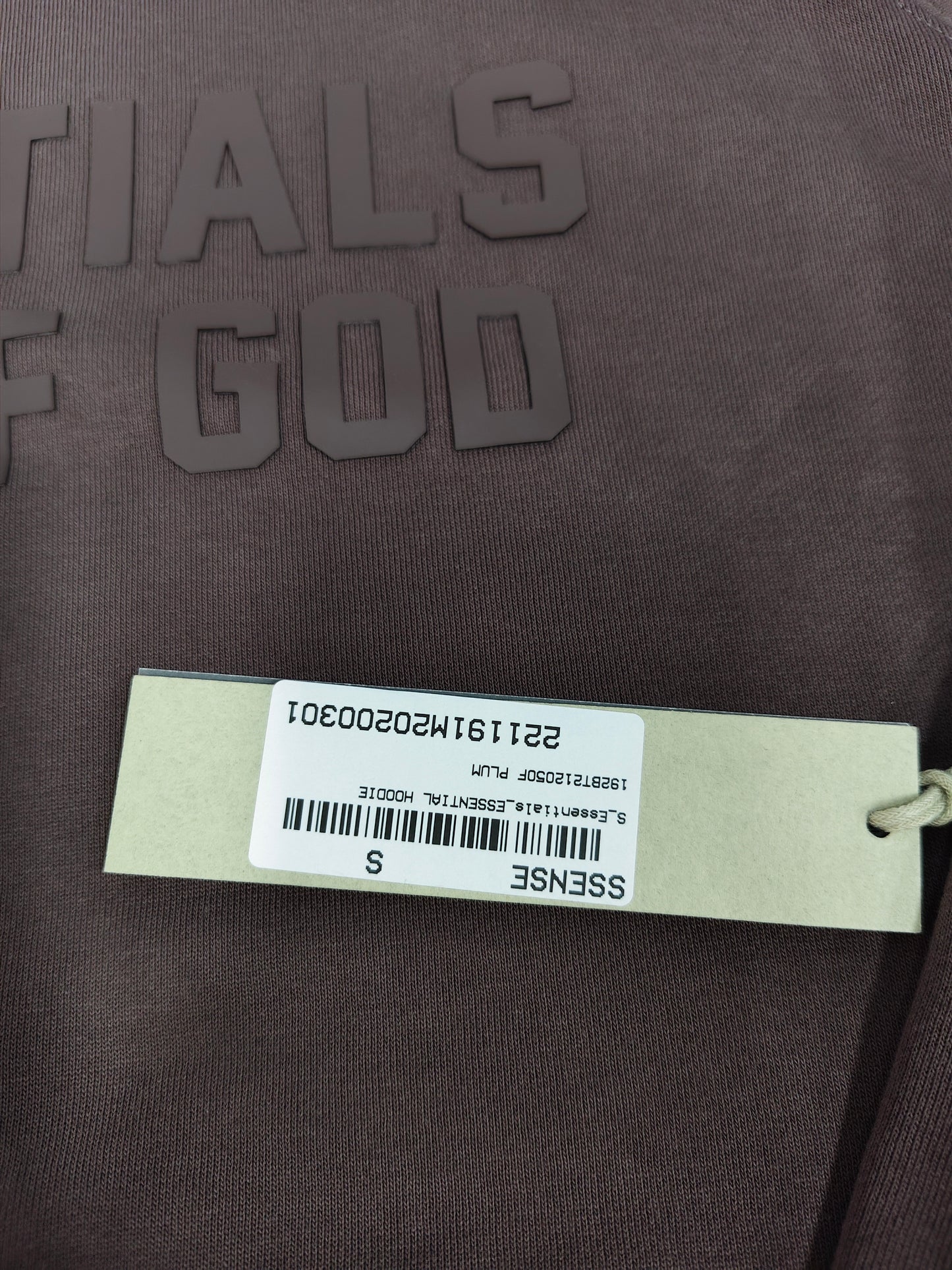 Fear of God Essentials Hoodie ‘Plum'