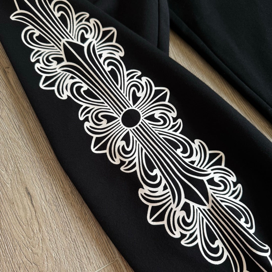 Black chrome hearts sweatpants