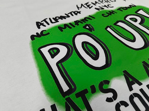 Awful Lot Of Cough Syrup Po Up Tee