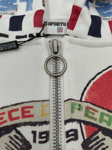 Vale forever peace zip up hoodie