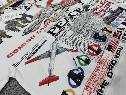 Vale forever peace zip up hoodie