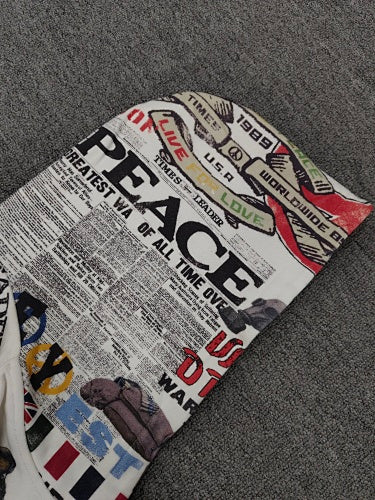 Vale forever peace zip up hoodie