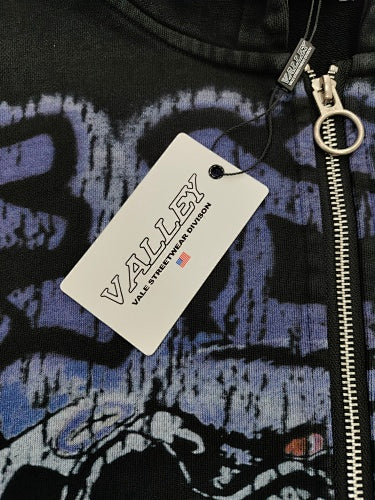 Vale Forever Raven Zip Up Hoodie 'Black'