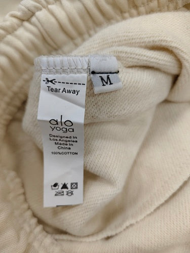 alo sweatpants cream