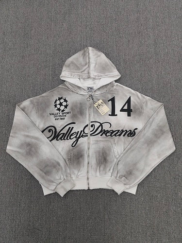 Vale Forever Oreo 14 Zip Up Hoodie 'Dest/Smoke