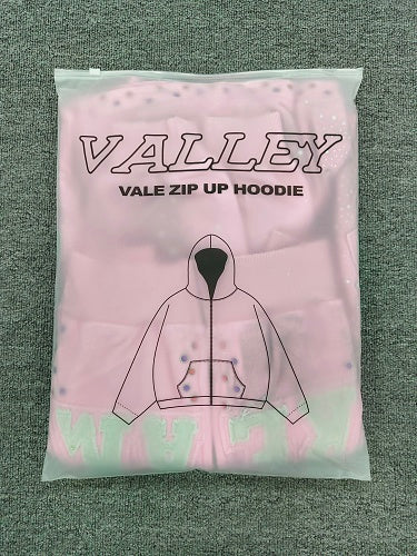 Vale Forever Classico Zip Up Hoodie 'pink'