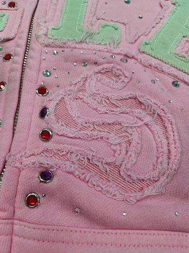 Vale Forever Classico Zip Up Hoodie 'pink'