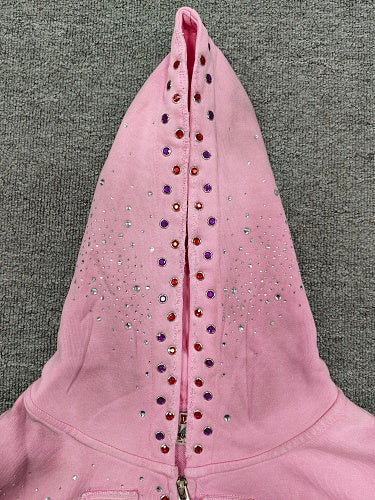 Vale Forever Classico Zip Up Hoodie 'pink'