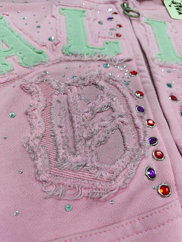 Vale Forever Classico Zip Up Hoodie 'pink'