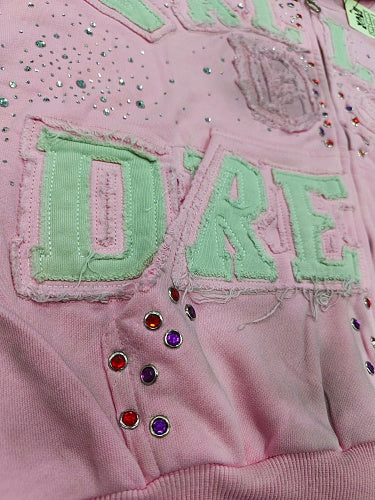 Vale Forever Classico Zip Up Hoodie 'pink'