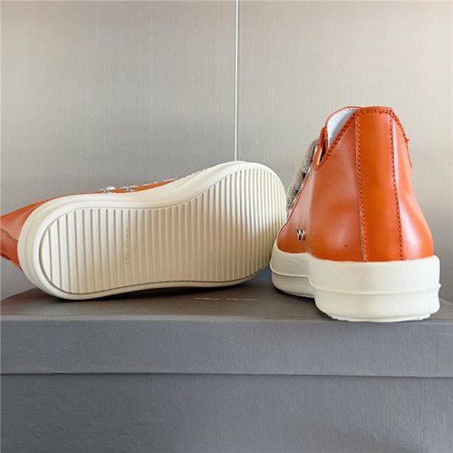 Rick Owens Fogachine leather Megalace Low 'Orange '