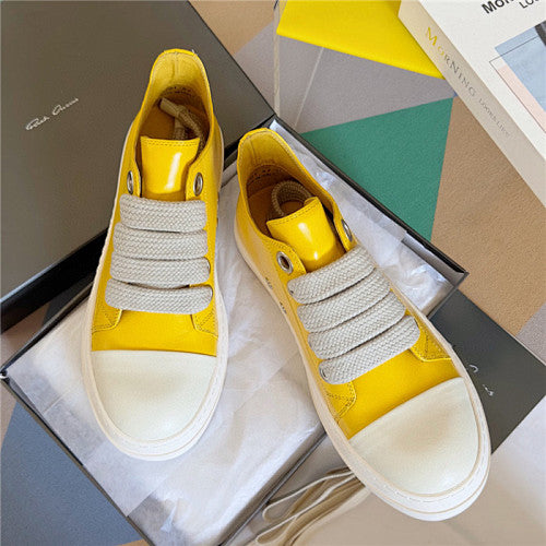 Rick Owens Porterville Jumbo Laced Low 'Lemon'
