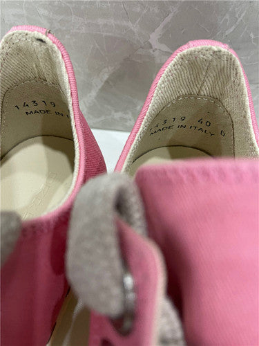 Rick Owens pink jumbo laced low shoes