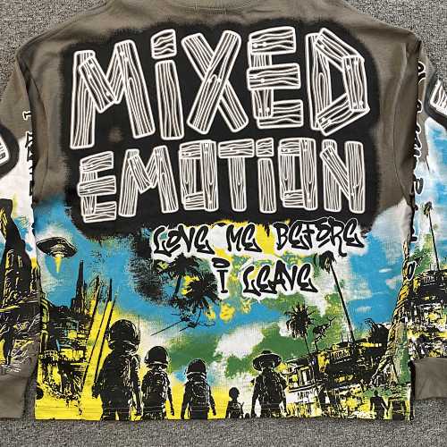 Mixed Emotion Grey “UFO” Long Sleeve