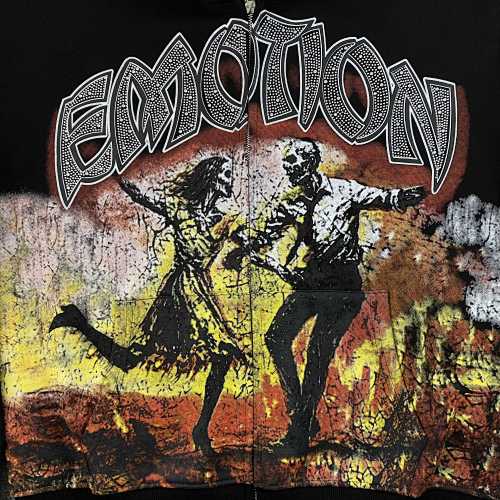 Mixed Emotions Last dance zip up hoodie black